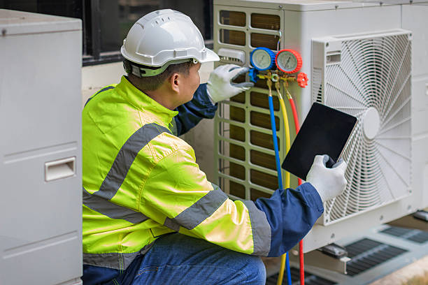 Professional Hvac technician working in Perkasie, PA